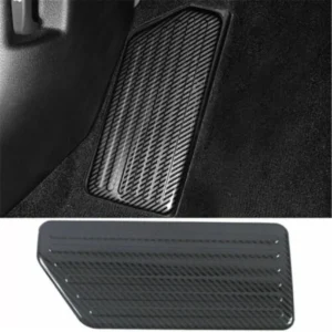 For Kia K5 2021-2023 Carbon Fiber Car Left Side Foot Rest Pedal Panel Cover Trim